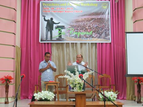 Preacher and Pastor Workshop at Cherangre Baptist Church, Tura